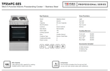 Technika TFS54FC-SES 540mm Stainless Steel 5-Function Electric Freestanding Cooker