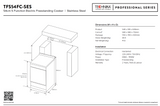 Technika TFS54FC-SES 540mm Stainless Steel 5-Function Electric Freestanding Cooker