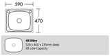 Oliveri Ti45 Laundry Tub