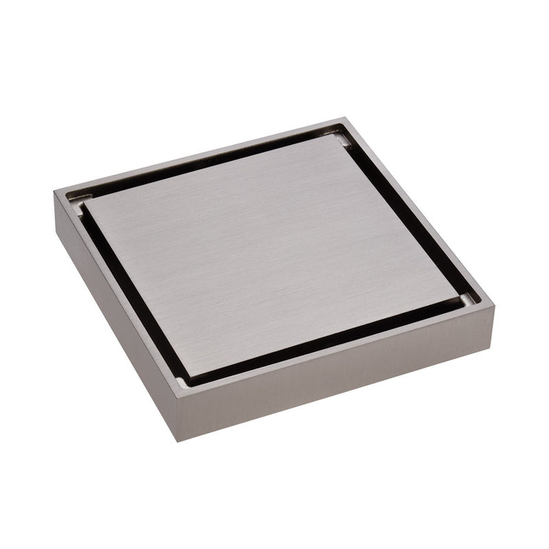 Fienza TIW85DBN Square Tile 2-in-1 Floor Waste, 88mm Outlet, Brushed Nickel - Special Order