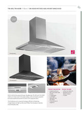 Schweigen TRI-900 90cm Non Silent Wall Mount Rangehood, 1080m3/hr, Stainless Steel