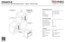 Technika TSO605TX-R 60cm Side Opening 5 Function Built-In Oven - Clearance Discount
