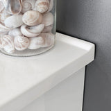 Fienza VAN75BWK 750mm Vanessa Amato on Kickboard Vanity, 1 Taphole, Satin White
