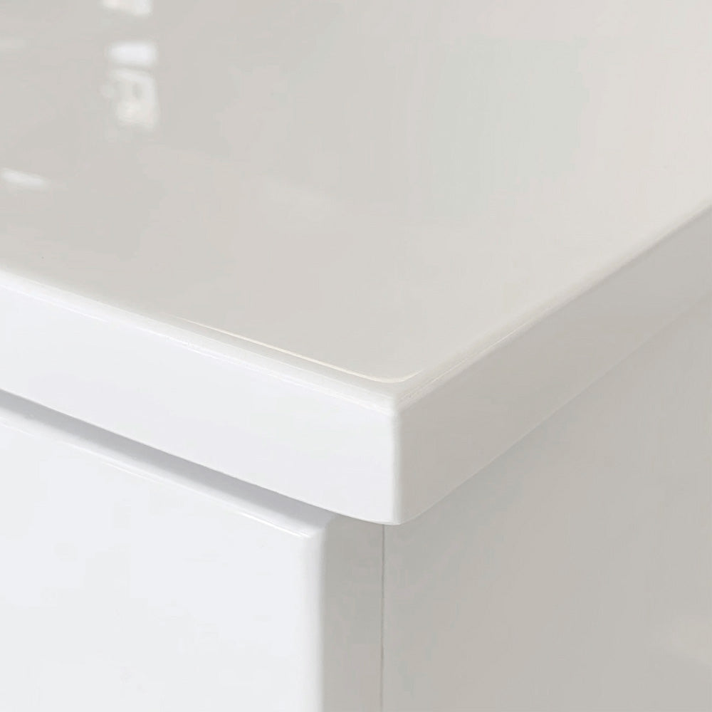 Fienza VAN75BWK 750mm Vanessa Amato on Kickboard Vanity, 1 Taphole, Satin White