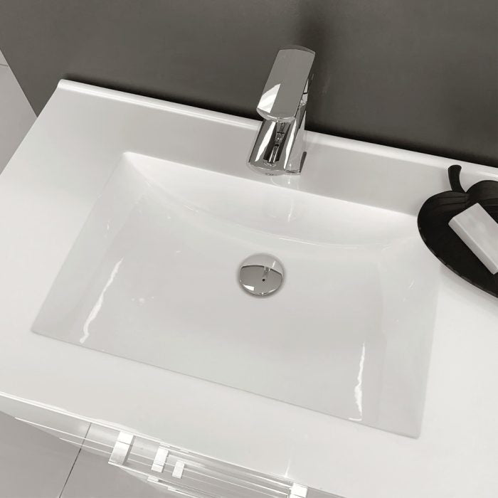 Vanessa VAN120WAK Edge Walnut 1200 Vanity On Kickboard
