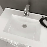 Vanessa VAN120WAK Edge Walnut 1200 Vanity On Kickboard