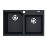Franke Urban 1 and 3/4 Bowl Topmount Sink Onyx, UBG620-78ON