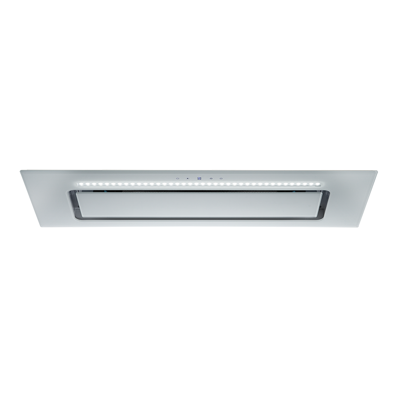 Euromaid UCG90W White Glass Undermount Rangehood