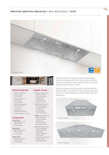 Schweigen UM1170-12SINL 120cm Silent Inline Motor Undermount Rangehood, 1600m3/hr, Stainless Steel