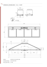 Schweigen UM1390-12SP 120cm Silent Undermount Rangehood Silent, 1600m3/hr, Stainless Steel