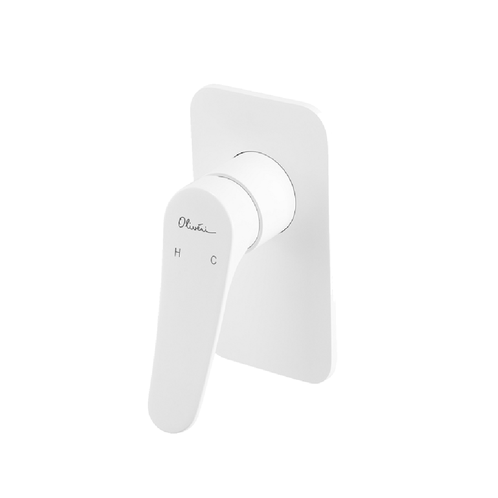 Oliveri Verona Wall Mixer Trim, White, VA303507WH-TK