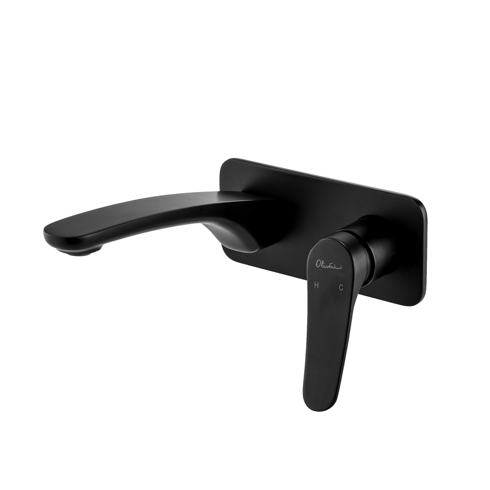 Oliveri Verona Wall Mixer Set, Trim Only, Matte Black, VA305516MB-TK