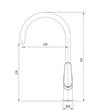 Oliveri Verona Sink Mixer, Matte Black, VA306516MB