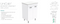 Fienza VAN60NLW Vanessa Unicab 600 Vanity on Legs, Gloss White