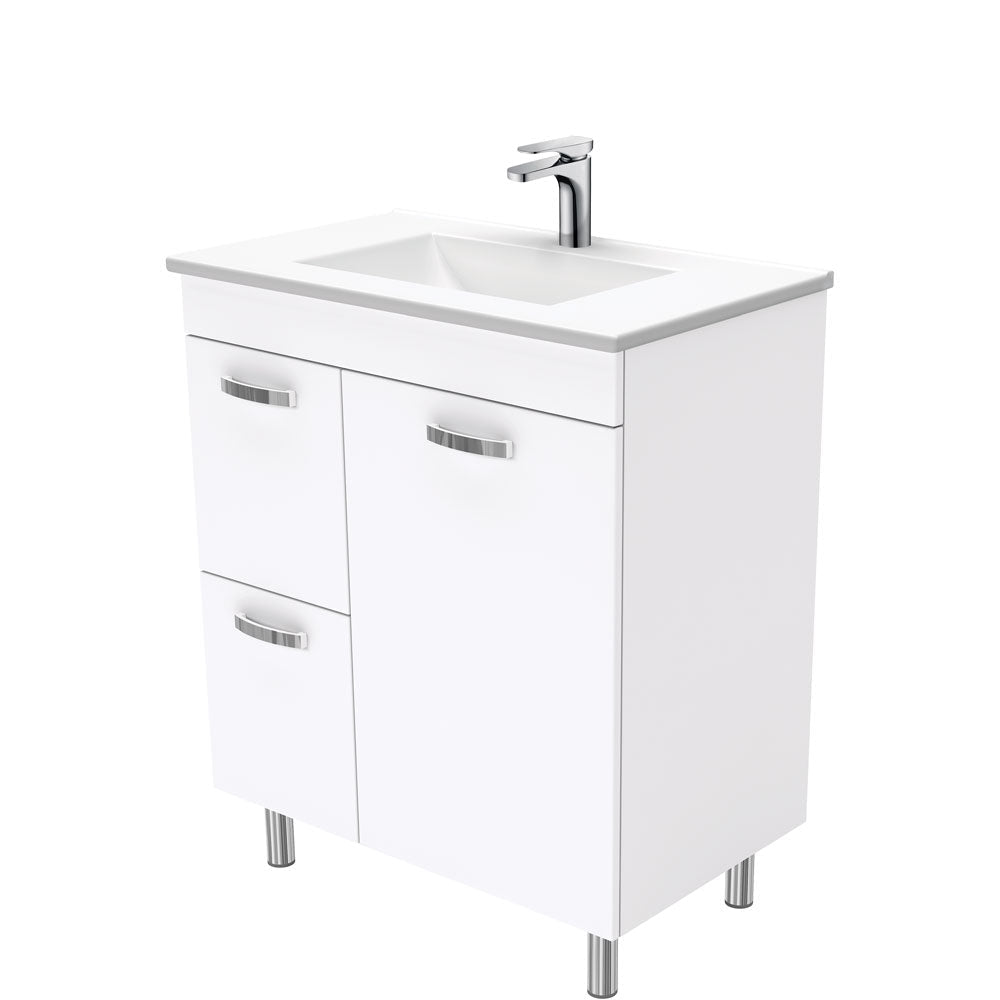 Fienza VAN75NLWL Vanessa Unicab 750 Vanity On Legs, Left Drawers