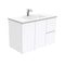 Fienza VAN90FR Vanessa Fingerpull Gloss White 900 Wall Hung Vanity, Right Drawers