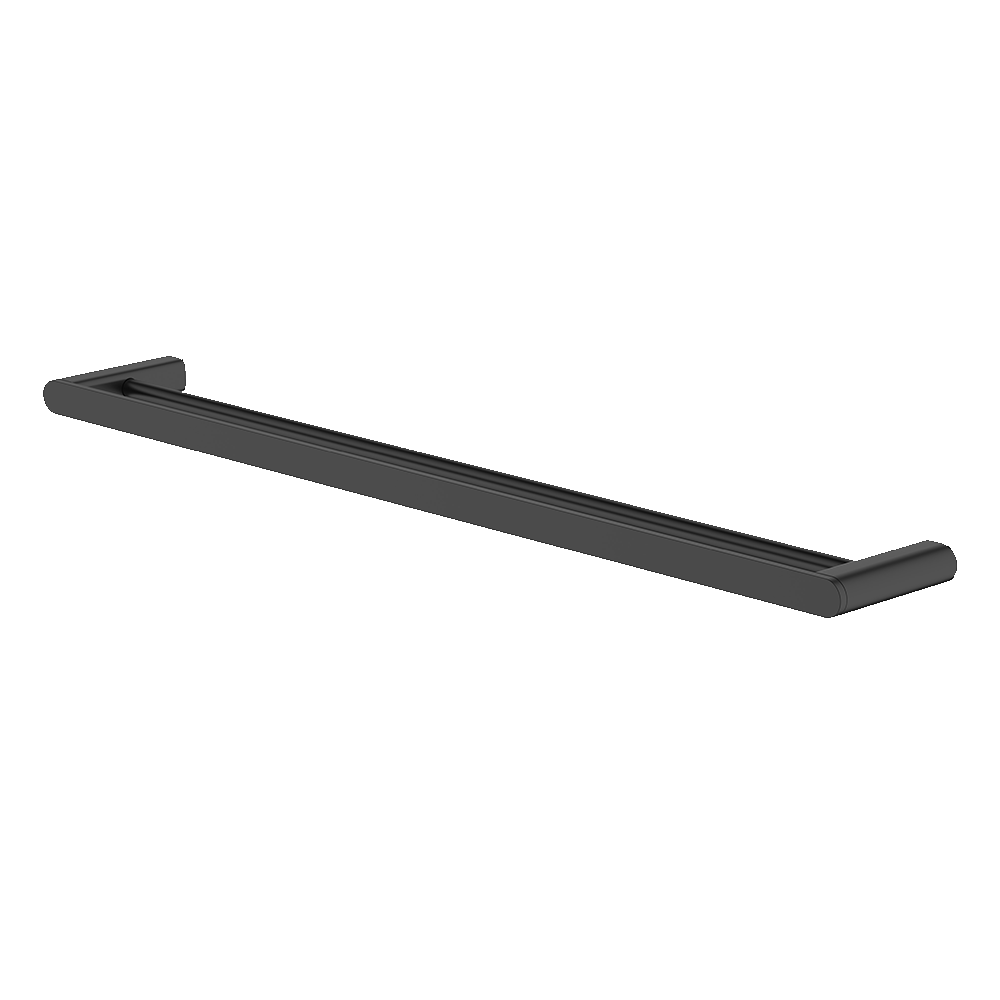 Abey Vela Double Towel Rail 760mm, Black, VDTR-B