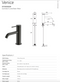 Oliveri Venice VE103505GM Gun Metal Curved Basin Mixer - Online Only