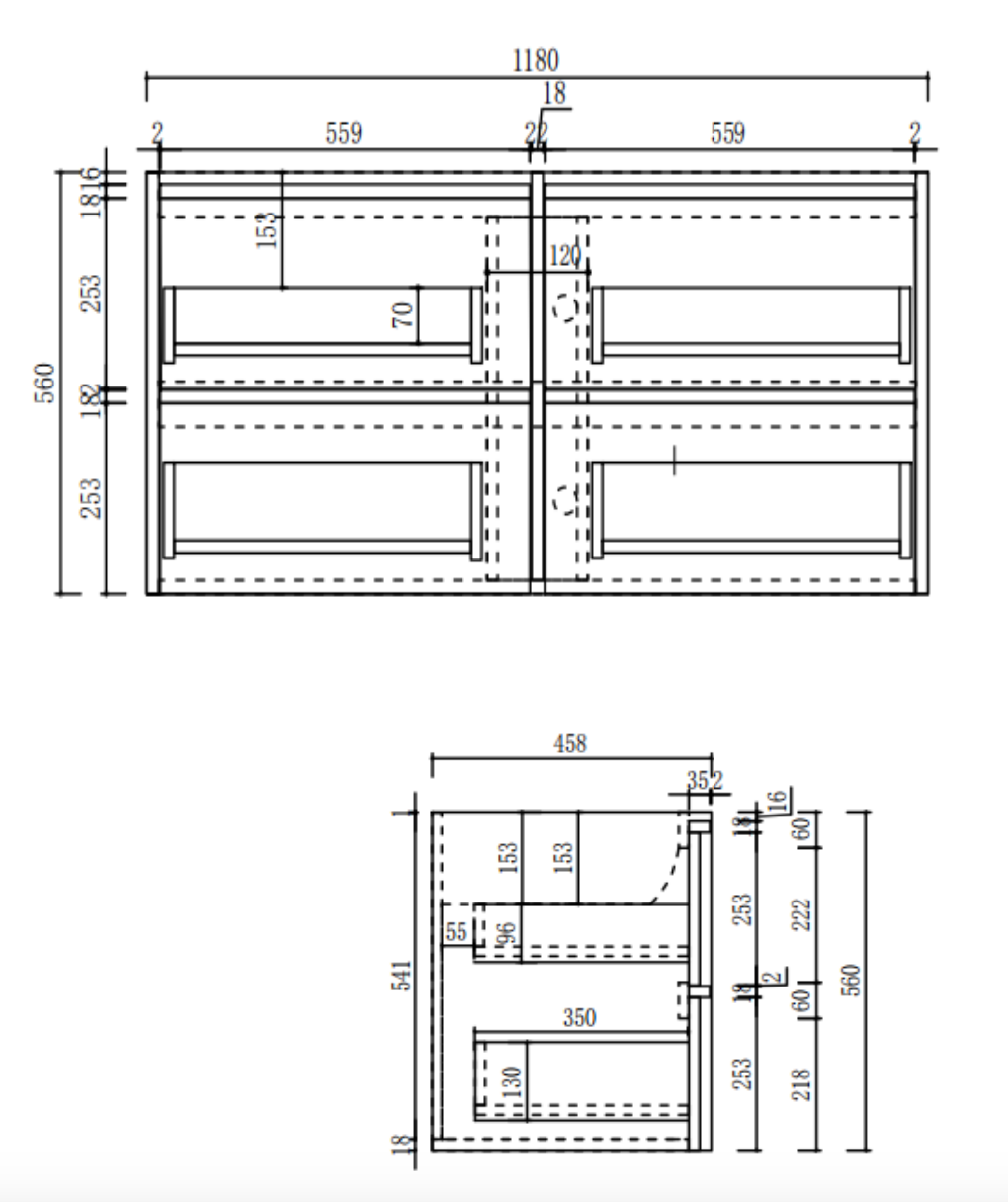 Aulic 1200mm VE1200WHA Venetta Framed Wall Hung Vanity Harvest Oak