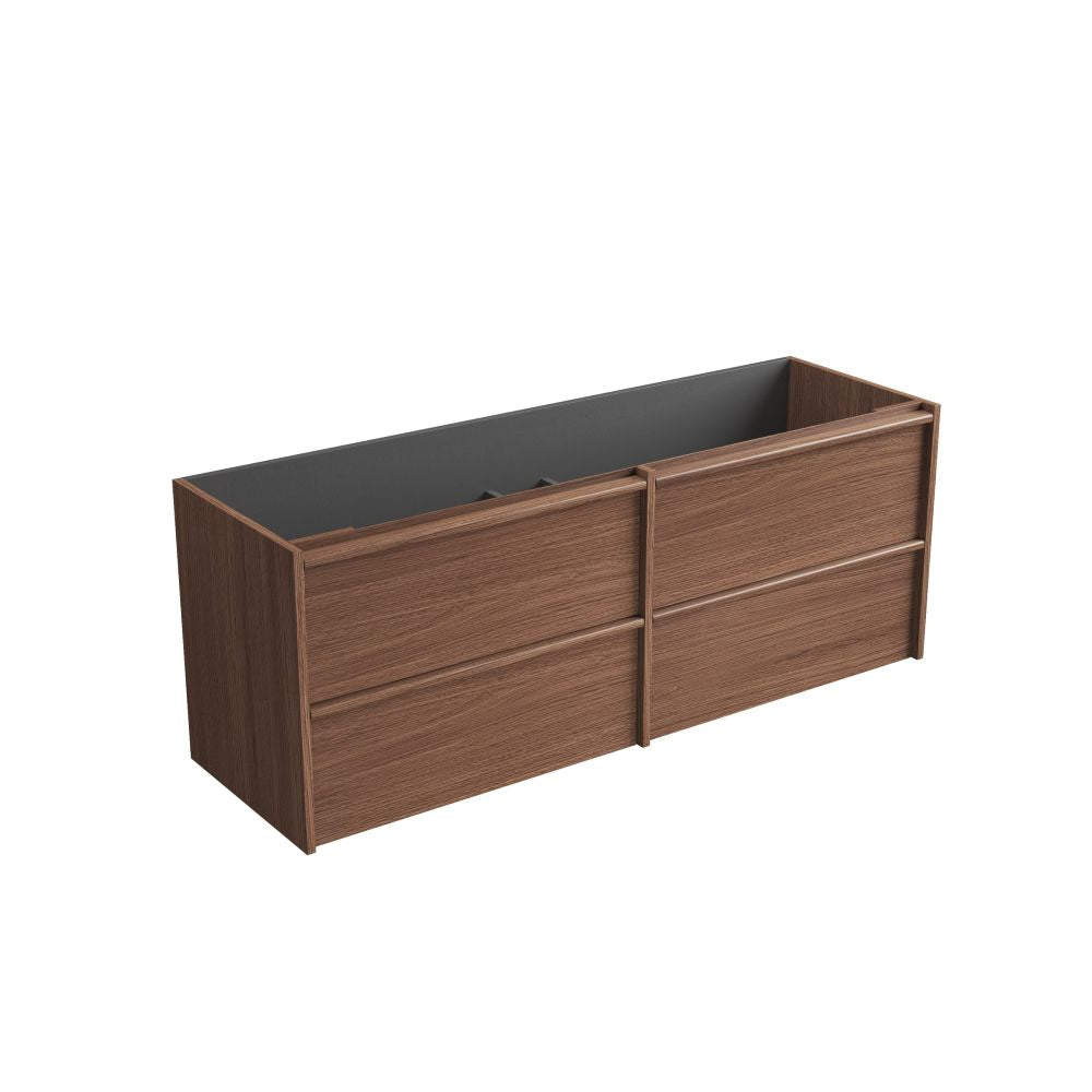 Aulic 1500mm VE1500WWN Venetta Framed Wall Hung Vanity Walnut