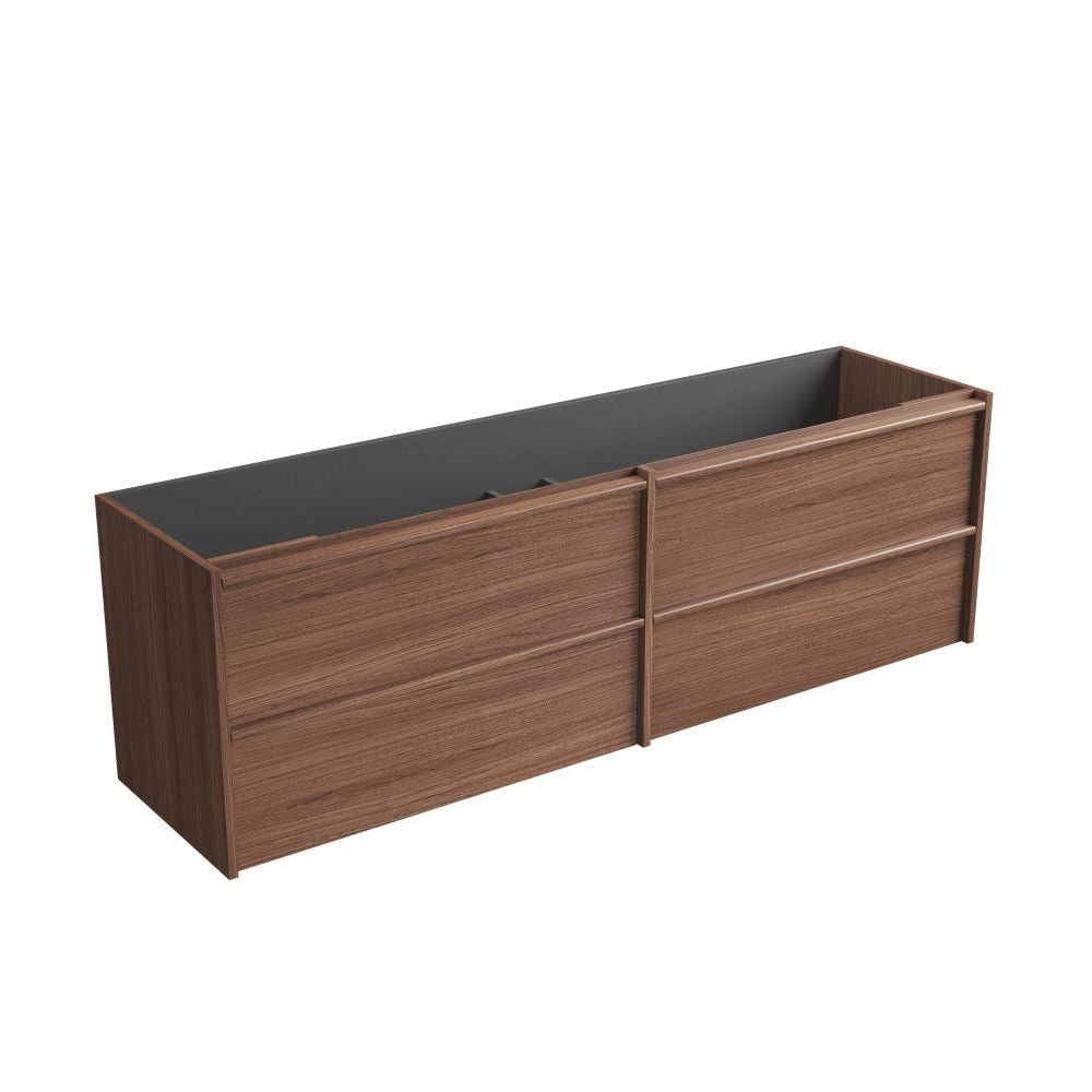 Aulic 1800mm VE1800WWN Venetta Framed Wall Hung Vanity Walnut