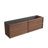 Aulic 1800mm VE1800WWN Venetta Framed Wall Hung Vanity Walnut