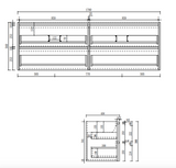 Aulic 1800mm VE1800WWN Venetta Framed Wall Hung Vanity Walnut