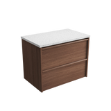 Aulic 750mm VE750WWN Venetta Framed Wall Hung Vanity Walnut