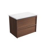 Aulic 750mm VE750WWN Venetta Framed Wall Hung Vanity Walnut
