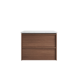 Aulic 750mm VE750WWN Venetta Framed Wall Hung Vanity Walnut