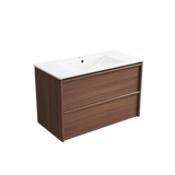 Aulic 900mm VE900WWN Venetta Framed Wall Hung Vanity Walnut