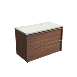 Aulic 900mm VE900WWN Venetta Framed Wall Hung Vanity Walnut