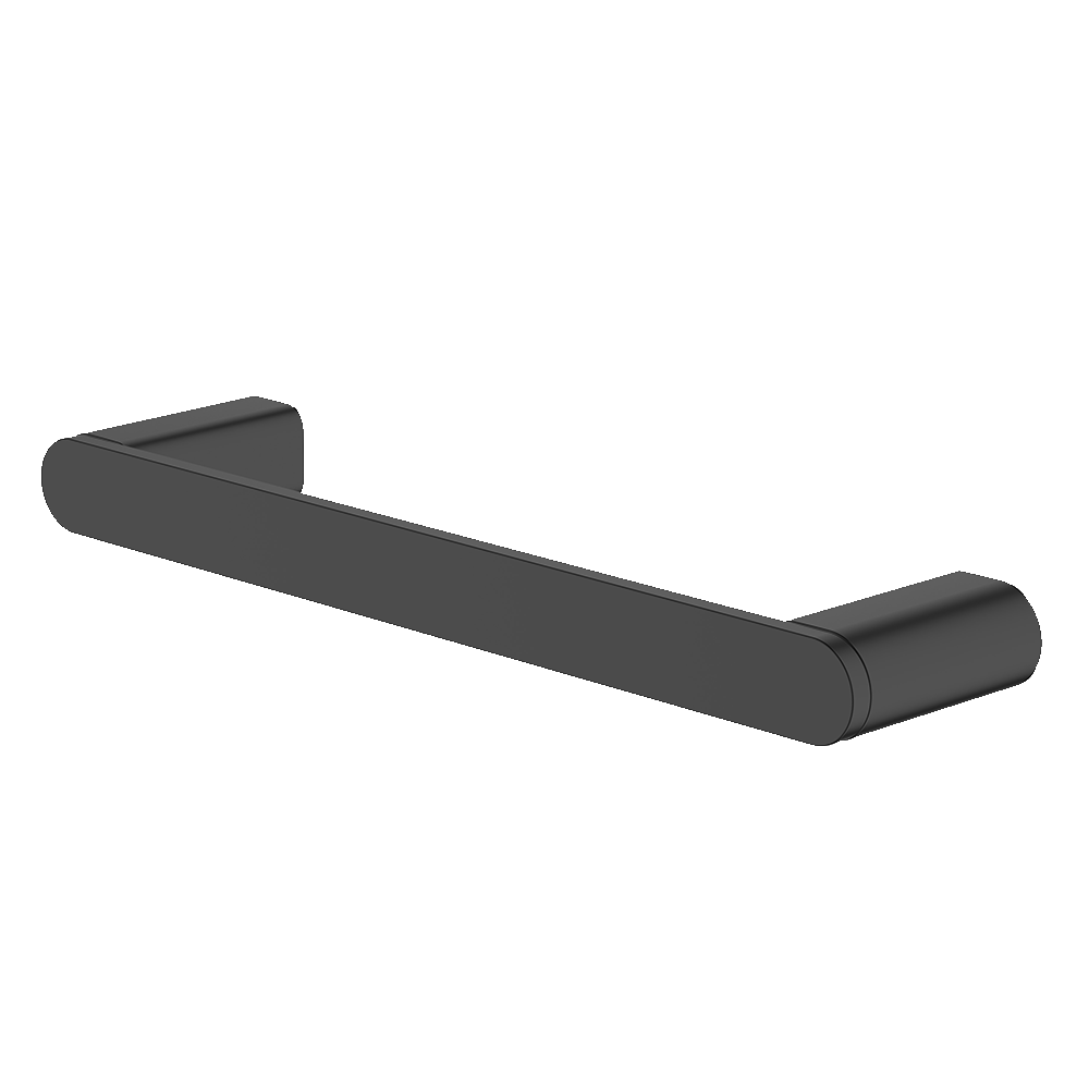 Abey Vela Single Towel Rail, 250mm, Black, VSTR250-B
