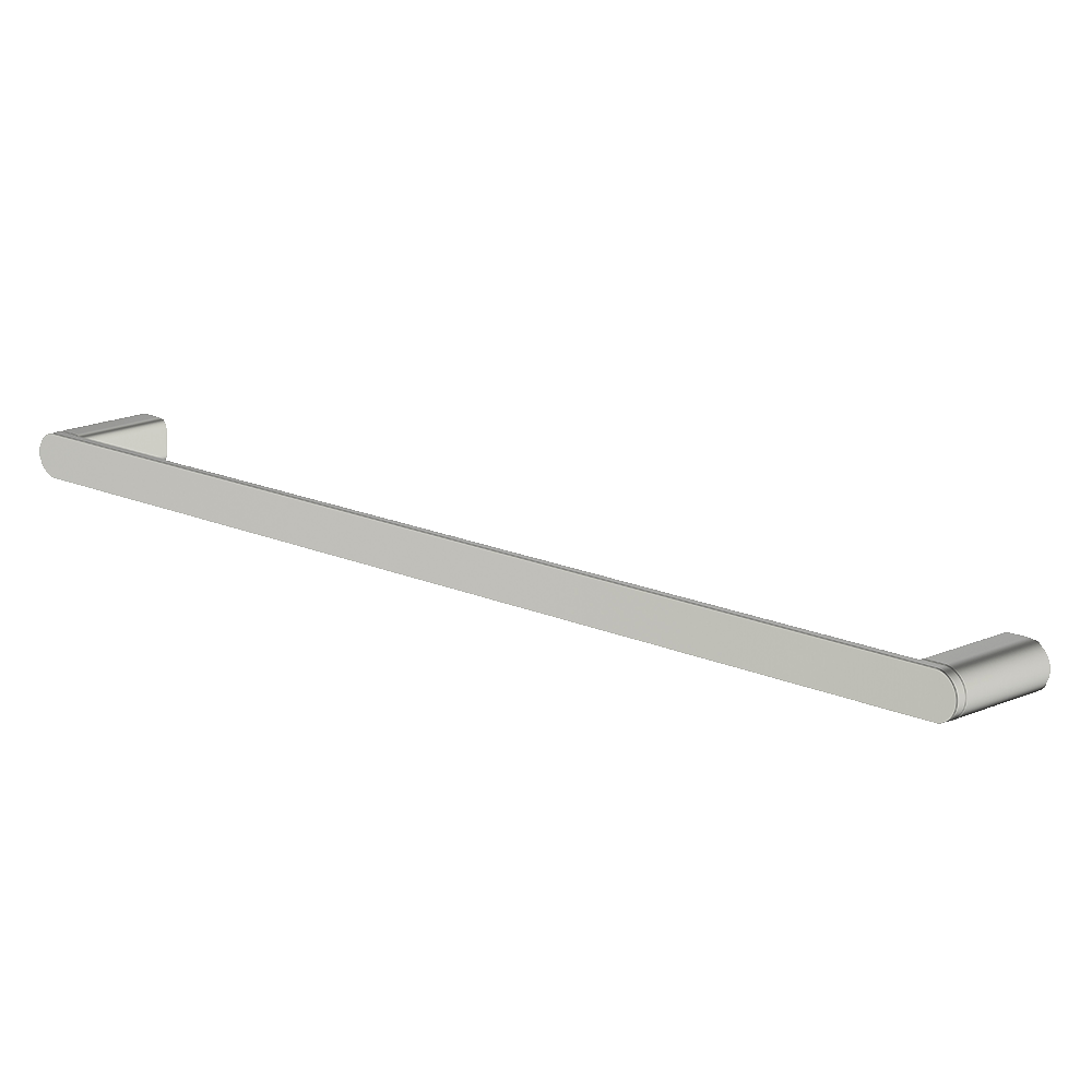 Abey Vela Single Towel Rail 600mm, Brushed Nickel, VSTR600-BN