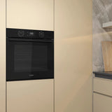 Whirlpool W4OMK58RU1BA 60cm Multi-Function Hybrid Hydrolytic/Pyrolytic Clean Oven in Black
