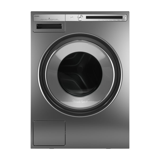 ASKO W4086PTAU 8kg Front Load Pro Wash Washing Machine, Titanium - New, Carton Damage Only
