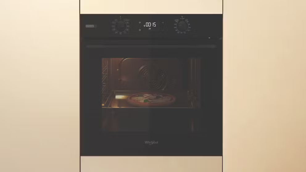 Whirlpool W4OMSK58RU1SBA 60cm Multi-function Gentle Steam & Pyrolytic Oven in Black