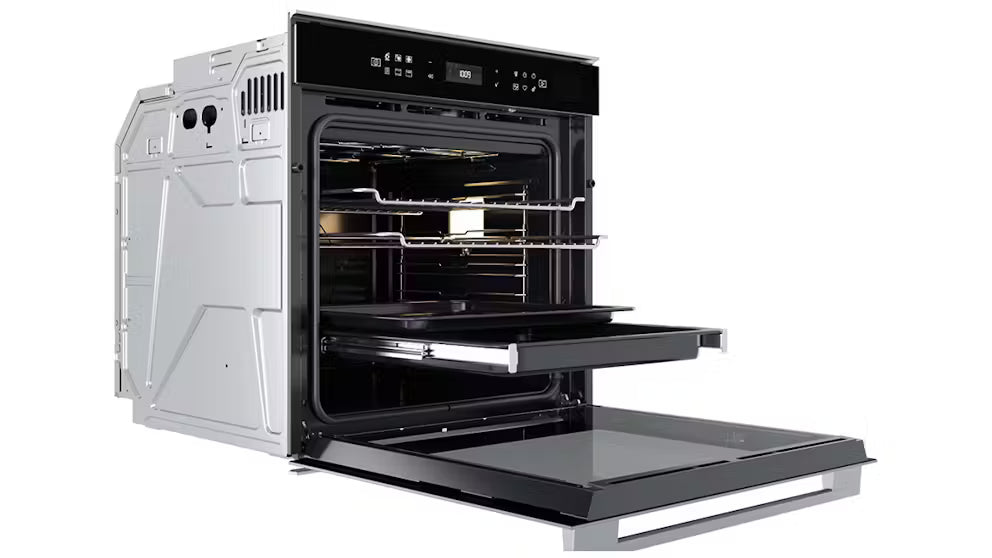 Whirlpool W7OSPBLAUS 60cm Multi-Function Pyrolytic Electric Oven in Black