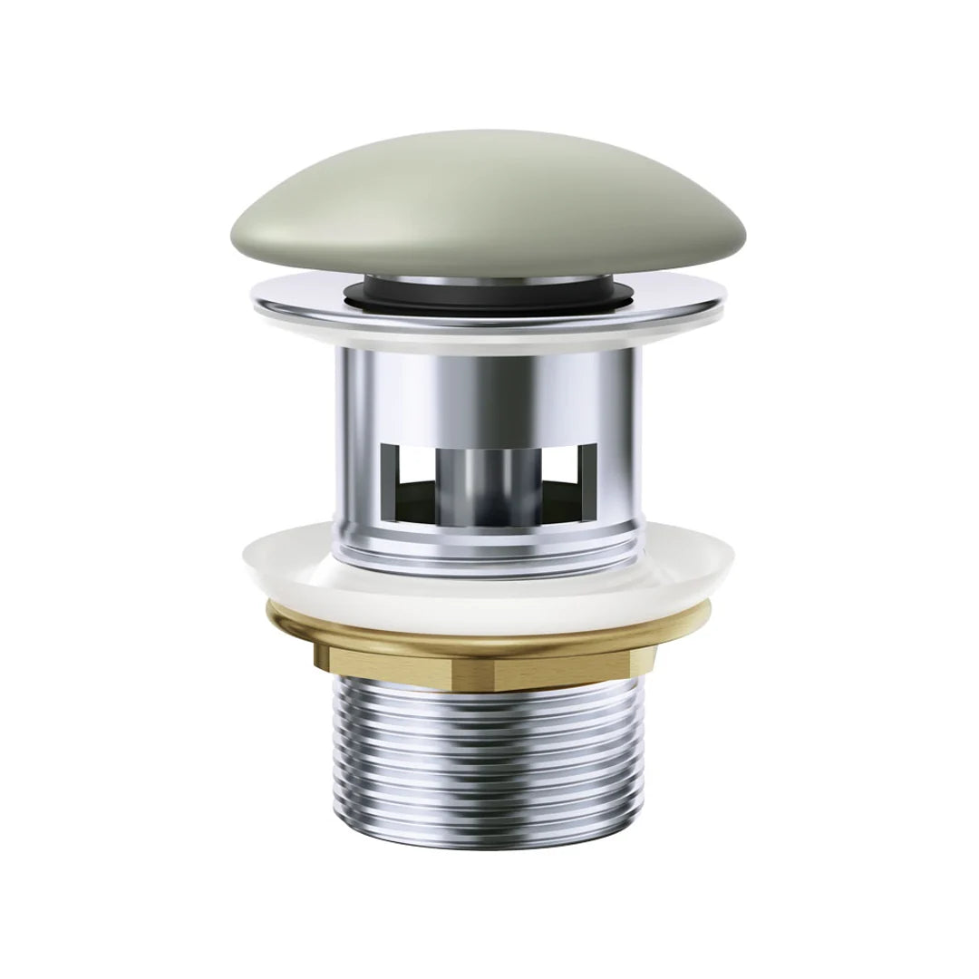 Fienza Ceramic Cap Pop-Up Waste with Overflow 32mm - Olive Green