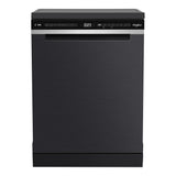 Whirlpool WDFS3R4PBSAU 60cm Power Clean Pro Maxi Tub 14 Place Setting Free Standing Dishwasher - Black