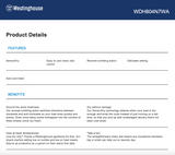 Westinghouse WDH804N7WA 8kg EasyCare 500 Series Heat Pump Dryer - Westinghouse Factory Seconds