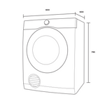 Westinghouse WDV656N3WB 6.5kg Vented Clothes Dryer - Westinghouse Factory Seconds