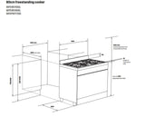 Westinghouse WFE9515SD 90cm Freestanding Dual Fuel Oven/Stove - Westinghouse Factory Seconds