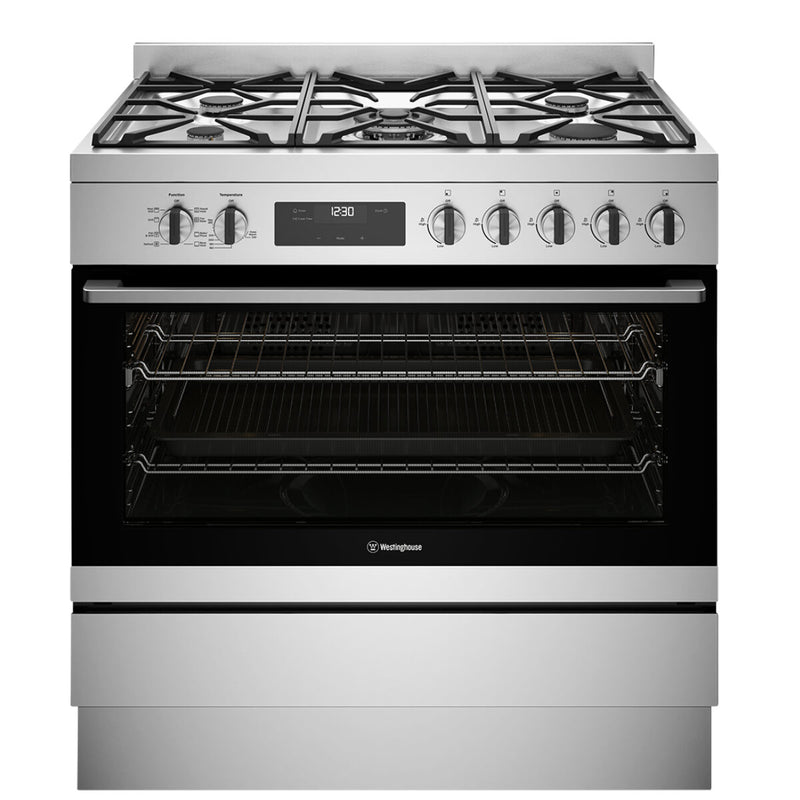 Westinghouse WFE9515SD 90cm Freestanding Dual Fuel Oven/Stove - Westinghouse Seconds Discount