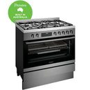 Westinghouse WFE9516DD 90cm Dual Fuel Dark Stainless Steel Freestanding Cooker with AirFry - Westinghouse Seconds Discount