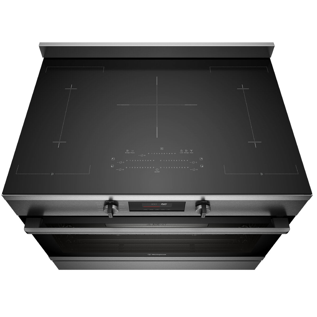 Westinghouse 90cm Induction Pyrolytic Freestanding Cooker with SteamBake Dark Stainless Steel WFEP9757DD - Westinghouse Seconds Discount