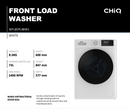 CHiQ WFL85PL48W1 8.5kg Front Load Washing Machine