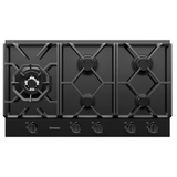 Westinghouse WHG955BCA 90cm 5 Burner Black Glass Gas Cooktop - Westinghouse Factory Seconds