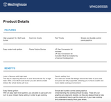 Westinghouse WHG955SB 90cm Stainless Steel Gas Cooktop - Factory Seconds