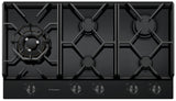 Westinghouse WHG959BD 90cm 5 Burner Black Glass Gas Cooktop - New in Box Clearance and Seconds Discount